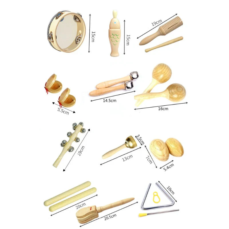 Kit Instrumentos musicais montessori