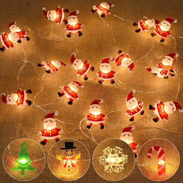 Led luz corda decoração de natal para casa