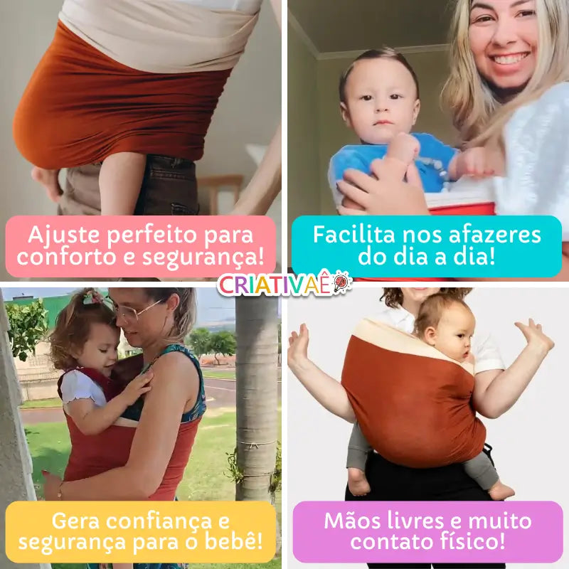 Sling  - Suporte Elástico para Carregar Bebê no Colo