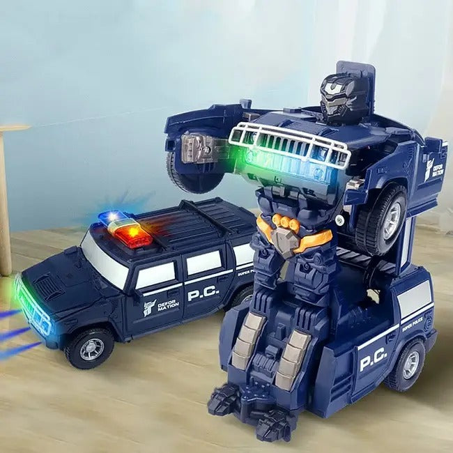 Carro Policial Automático 2 em 1 - Girafa Baby