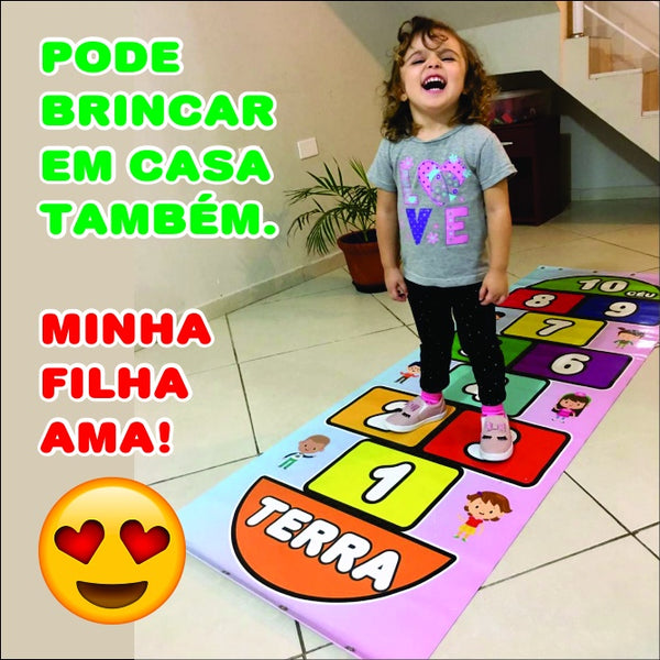 Jogo da Amarelinha pedagógico - Girafa Baby